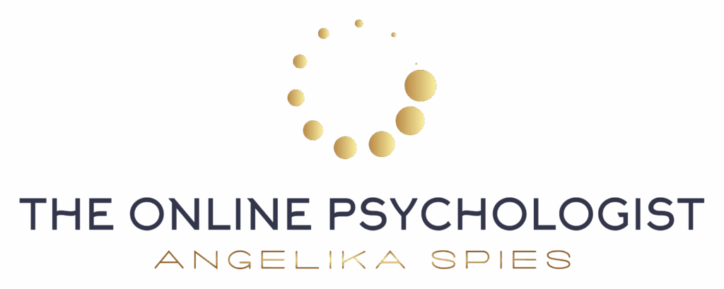 Logo of The Online Psychologist Angelika Spies - Psychological Therapy and Counselling Online for depression, panic attacks, anxiety, low self-esteem and relationship conflicts
